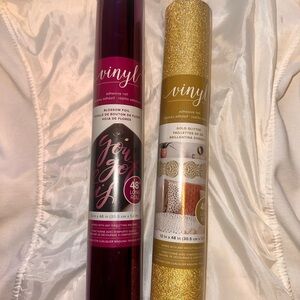 Vinyl Adhesive Roll Set - Gold and Purple